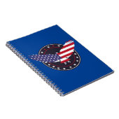 Amerikaanse vlag Amerikaanse vlag Notitieboek (Rechterzijde)