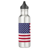 Amerikaanse vlag Amerikaanse vlag rode witte blauw Waterfles (Links)