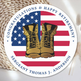 Amerikaanse vlag Amerikaanse vlag Ronde Kartonnen Onderzetter