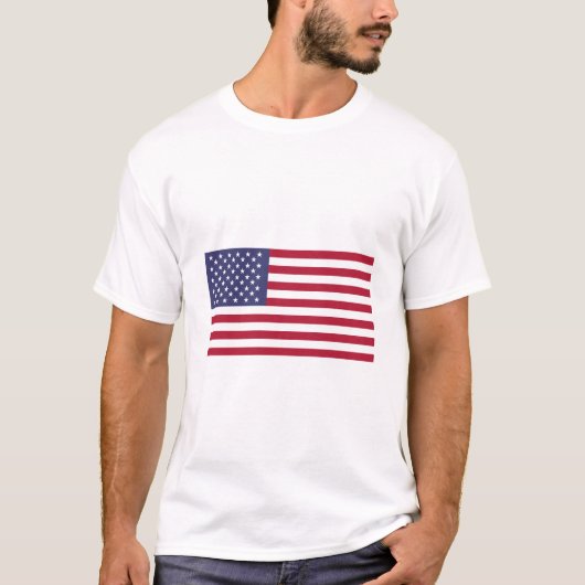 Amerikaanse vlag Amerikaanse vlag Rood T-Shirt Tru (Voorkant)