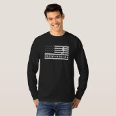 Amerikaanse vlag Amerikaanse vlag Snowshoe Snowsho T-shirt (Voorkant volledig)