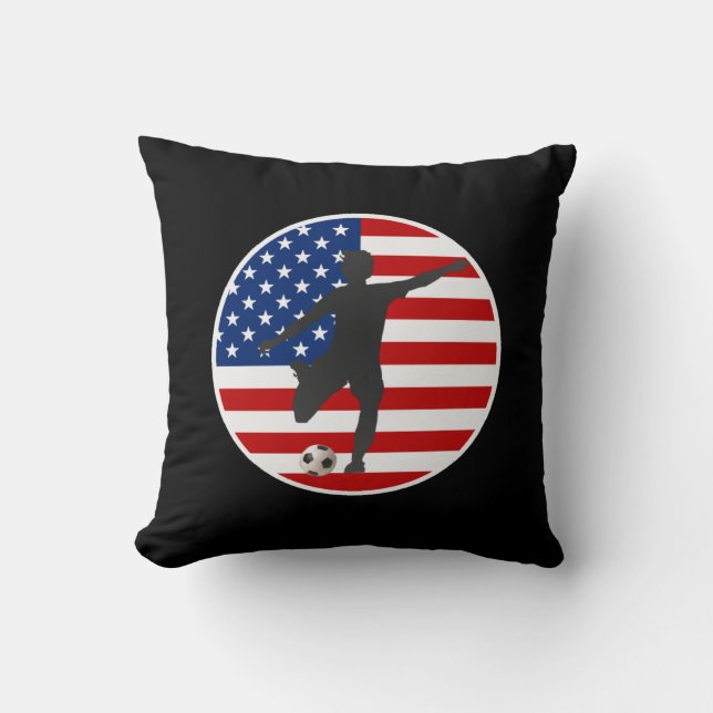 Amerikaanse vlag Amerikaanse vrouwenmarinier Pillo Kussen (Voorkant)