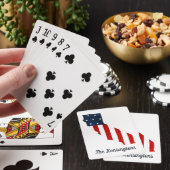 Amerikaanse vlag Amerikaanse Waterverf Pokerkaarten (Insitu)