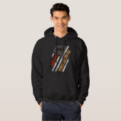 -Amerikaanse vlag Amerikaanse wof Wof French Bu Hoodie (Voorkant volledig)