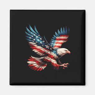 Amerikaanse Vlag Amerikaanse Zeearend 4 juli Ameri Magneet