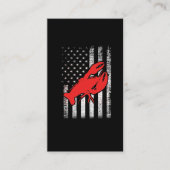 Amerikaanse vlag Amerikaanse zeebaars Visitekaartje (Voorkant)