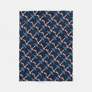  Amerikaanse vlag Anchor Nautical US Fleece Deken