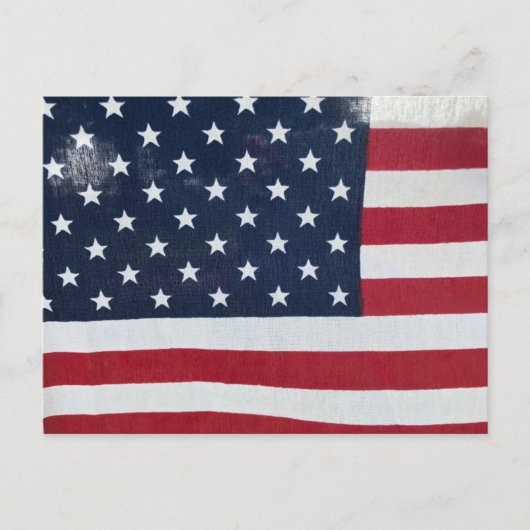Amerikaanse Vlag Ansichtkaart Briefkaart (Voorkant)