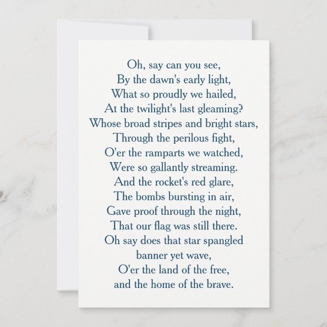 Amerikaanse vlag Anthem Choir (Voorkant)