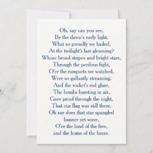 Amerikaanse vlag Anthem Choir