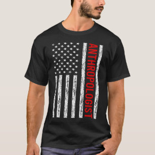 Amerikaanse vlag - Antropoloog T-shirt