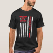 Amerikaanse vlag apotheek technicus CPhT Tech Phar T-shirt (Voorkant)