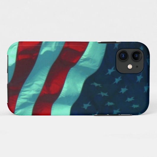 Amerikaanse vlag Apple Case-Mate iPhone Case (Achterkant (horizontaal))