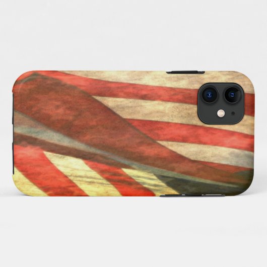 Amerikaanse Vlag Apple Case-Mate iPhone Case (Achterkant (horizontaal))