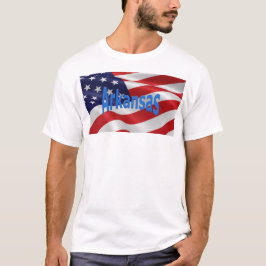 Amerikaanse vlag Arkansas T-shirt