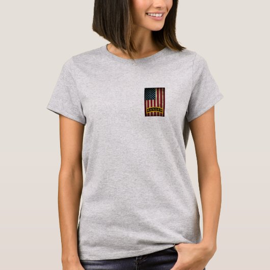Amerikaanse vlag Army Ranger School Tab T-shirt (Voorkant)