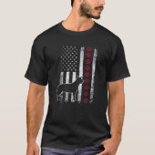 -Amerikaanse vlag Australische stierenhond 4e van T-shirt (Voorkant)