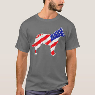 Amerikaanse vlag Australische veeteelt Patriotic D T-shirt