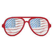 Amerikaanse vlag aviator zonnebril (Voorkant)