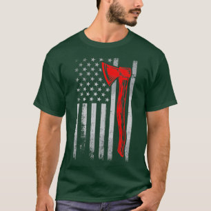 Amerikaanse vlag Ax Throeping 1 T-shirt