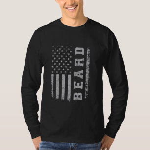 Amerikaanse vlag baard t-shirt