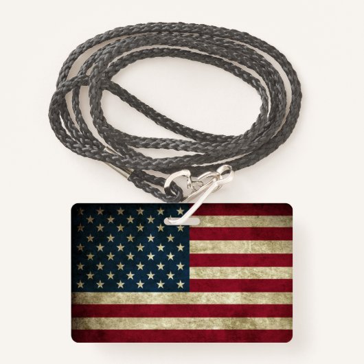 Amerikaanse vlag badge (Voorkant met draagriem)