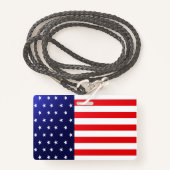 Amerikaanse vlag badge (Voorkant met draagriem)