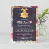 Amerikaanse vlag | Badge Shield Militaire pensioen Kaart (Staand voorkant)