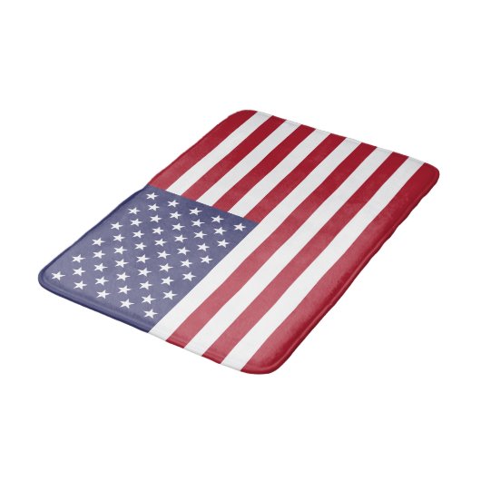 Amerikaanse vlag badmat (Gekanteld)