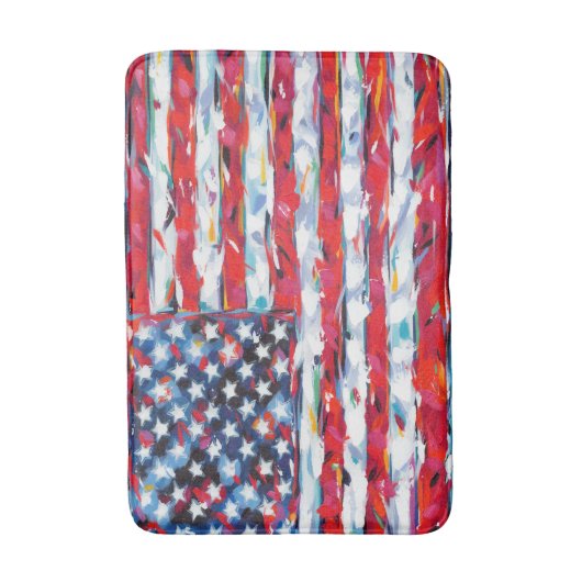 Amerikaanse vlag badmat (Voorkant Verticaal)