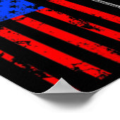 Amerikaanse vlag Badminton Poster (Hoek)
