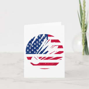 Amerikaanse Vlag Badminton Shirt Heren Patriottisc Kaart