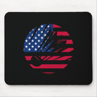 Amerikaanse Vlag Badminton Shirt Mannen Vrouwen US Muismat