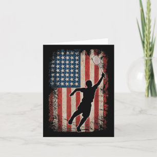 Amerikaanse Vlag Badminton Shuttle Kunst Sporten  Kaart