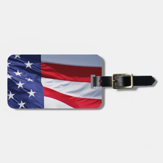 Amerikaanse Vlag Bagage Label (Voorkant horizontaal)