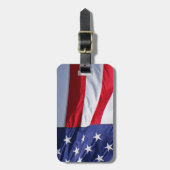 Amerikaanse Vlag Bagage Label (Voorkant verticaal)