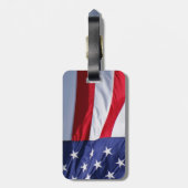 Amerikaanse Vlag Bagage Label (Achterkant verticaal)