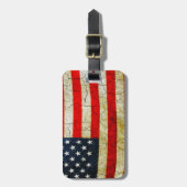 Amerikaanse vlag bagagelabel (Voorkant verticaal)