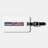 Amerikaanse vlag bagagelabel (Voorkant horizontaal)