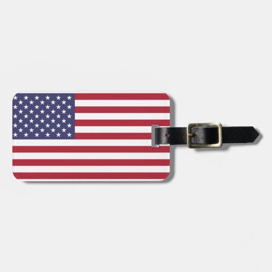 Amerikaanse vlag bagagelabel (Voorkant horizontaal)