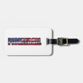 Amerikaanse vlag bagagelabel (Voorkant horizontaal)