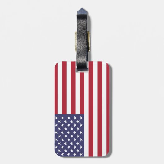 Amerikaanse vlag bagagelabel (Achterkant verticaal)
