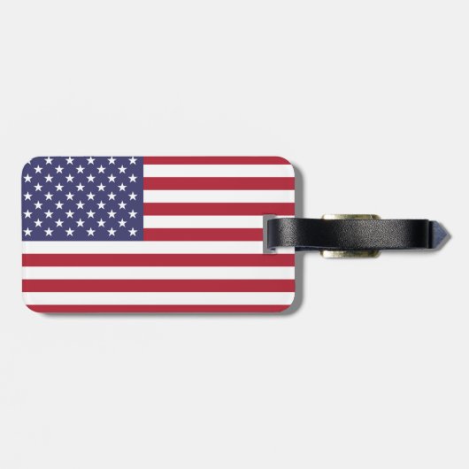 Amerikaanse vlag bagagelabel (Achterkant horizontaal)