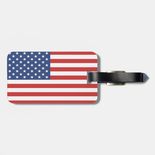 Amerikaanse vlag bagagelabel (Achterkant horizontaal)