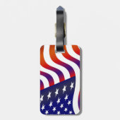 Amerikaanse vlag bagagelabel (Achterkant verticaal)