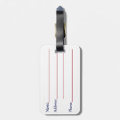 Amerikaanse vlag bagagelabel (Achterkant verticaal)