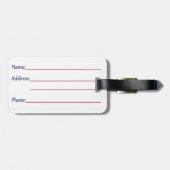 Amerikaanse vlag bagagelabel (Achterkant horizontaal)