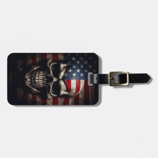 Amerikaanse vlag bagagelabel (Voorkant horizontaal)