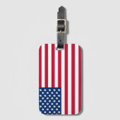 Amerikaanse vlag bagagelabel (Voorkant (verticaal))