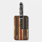  Amerikaanse vlag Bagagelabel (Achterkant verticaal)